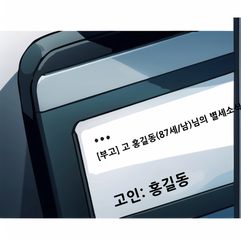 부고장만들기